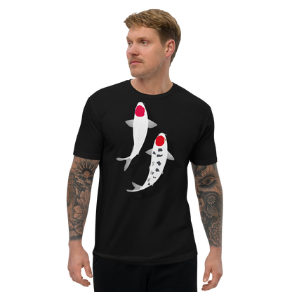 [Koi] Camiseta Tancho Vermelho e Branco (Masculino)