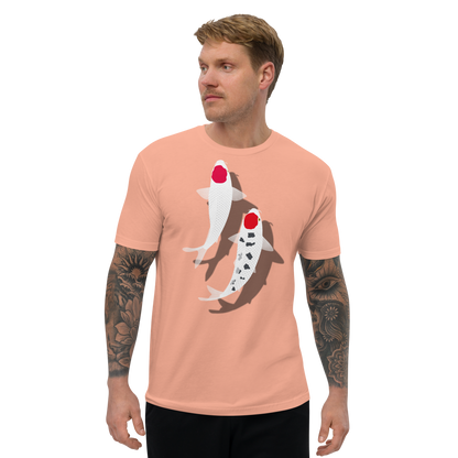 [Koi] Camiseta Tancho Vermelho e Branco (Masculino)