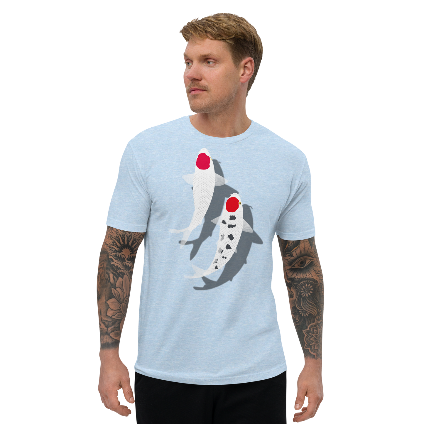 [Koi] Camiseta Tancho Vermelho e Branco (Masculino)