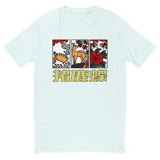 [Hanafuda] Camiseta Javali Moderno Borboleta (Masculino)