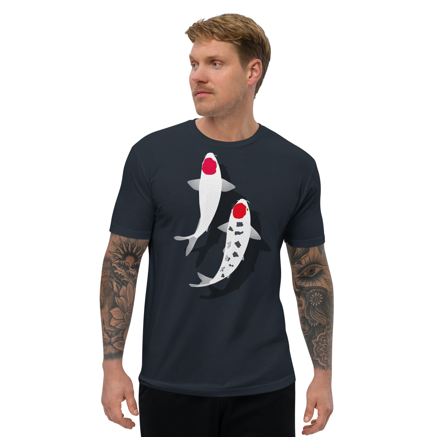 [Koi] Camiseta Tancho Vermelho e Branco (Masculino)