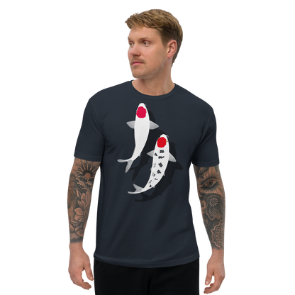 [Koi] Camiseta Tancho Vermelho e Branco (Masculino)