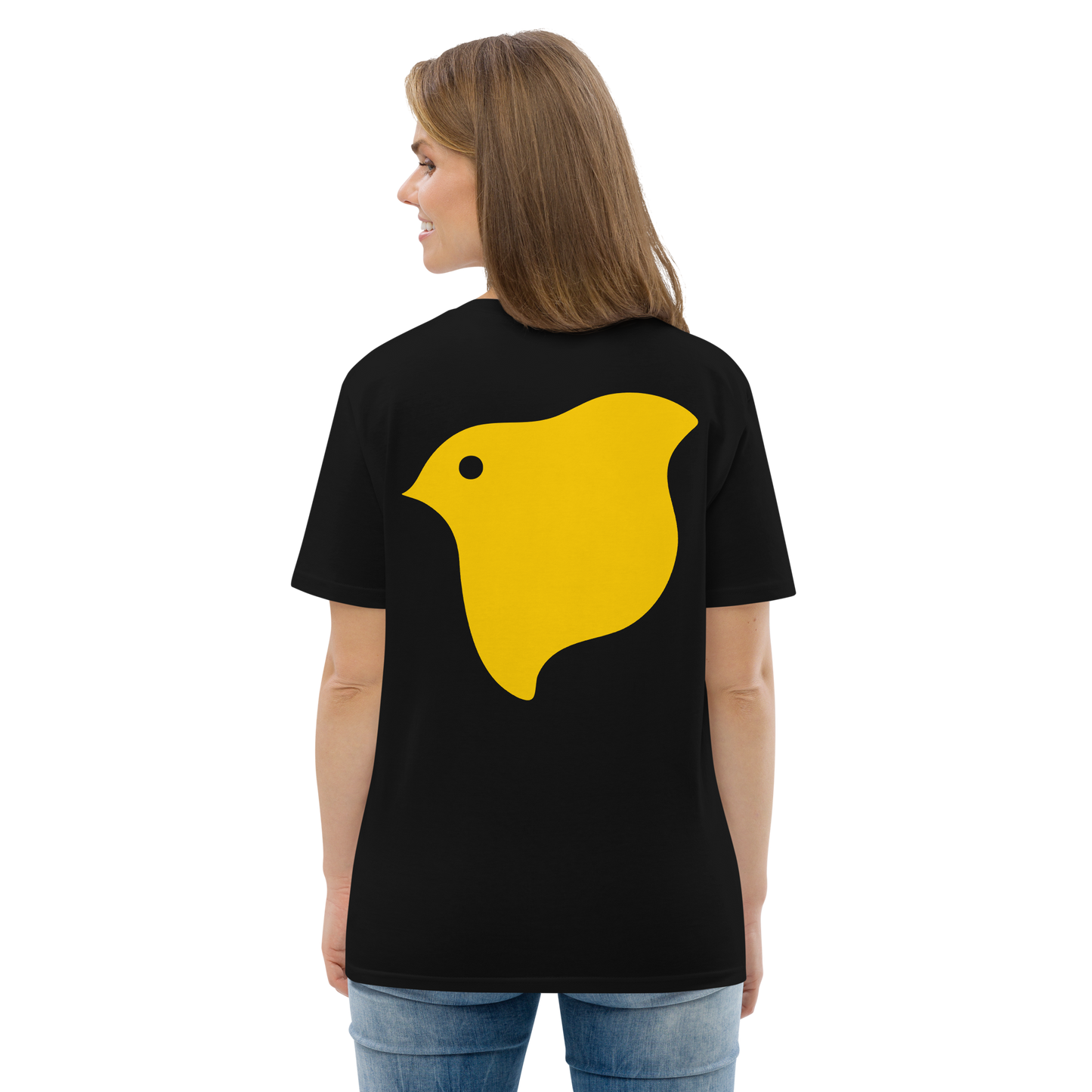 T-shirt logotipo amarelo (unissex)