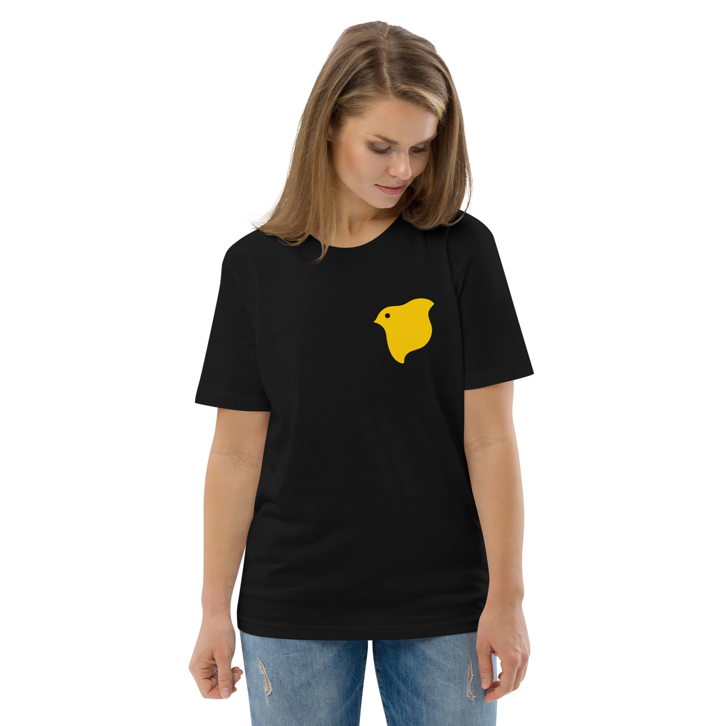 T-shirt logotipo amarelo (unissex)