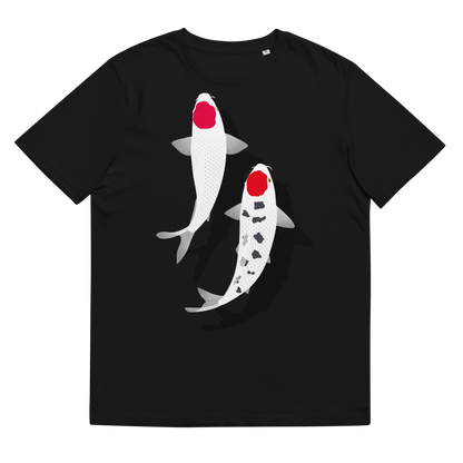 [Koi] Camiseta Tancho Vermelho e Branco (Unissex)