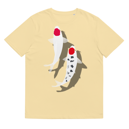 [Koi] Camiseta Tancho Vermelho e Branco (Unissex)