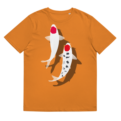 [Koi] Camiseta Tancho Vermelho e Branco (Unissex)