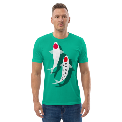 [Koi] Camiseta Tancho Vermelho e Branco (Unissex)