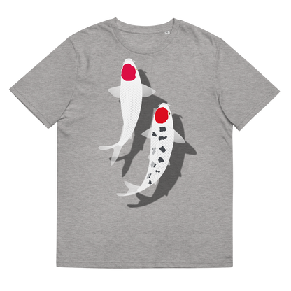 [Koi] Camiseta Tancho Vermelho e Branco (Unissex)