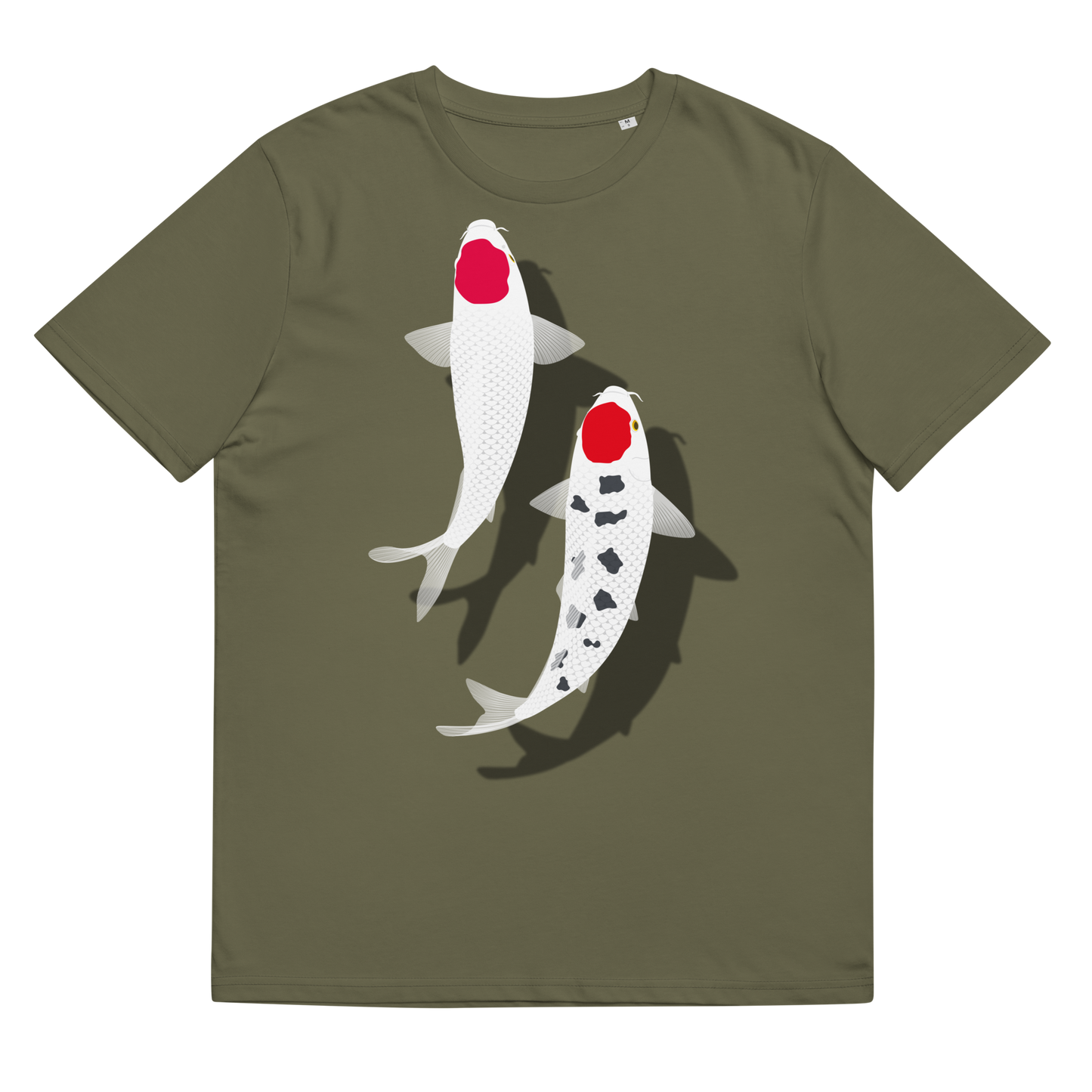 [Koi] Camiseta Tancho Vermelho e Branco (Unissex)