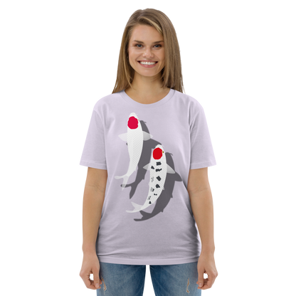 [Koi] Camiseta Tancho Vermelho e Branco (Unissex)