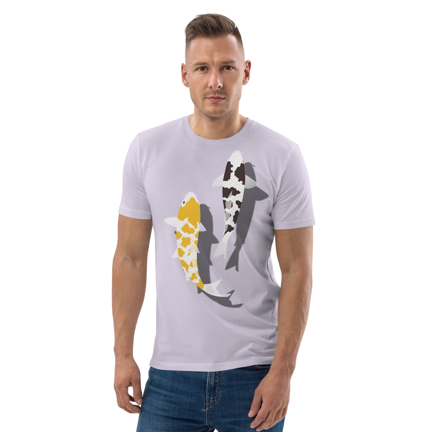 [Koi] T-shirt tartaruga branca, estofamento alemão (unissex)