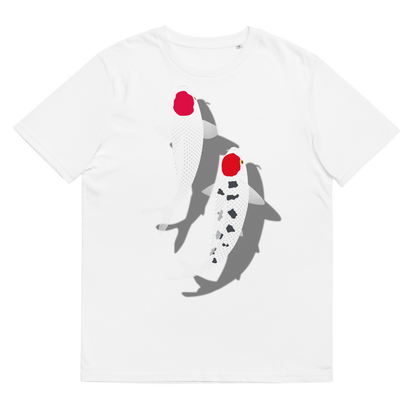 [Koi] Camiseta Tancho Vermelho e Branco (Unissex)